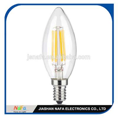 dimmable filament bulb 2W 4W 6W 8W led filament lamp,candle filament lights