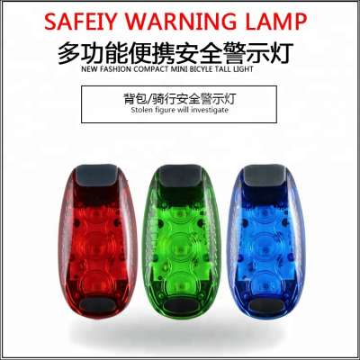 3W plastic MINI Clip LED Safety Running Light, Warning Bike Tail light