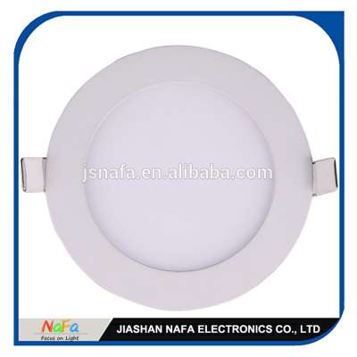 jiashan nafa led light panel 18w,round and square super thin led panel lights