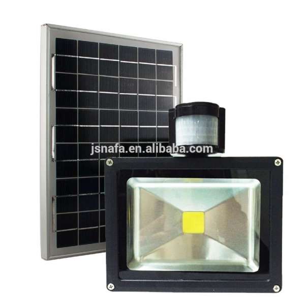 high quality factory price 20w solar led flood light with PIR motion sensor with CE RoHS